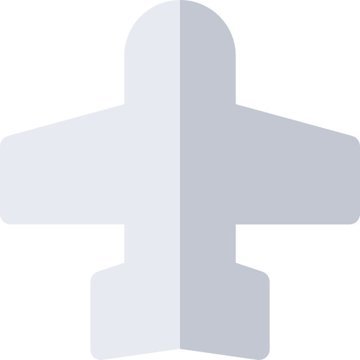 aeropuerto Basic Rounded Flat icono