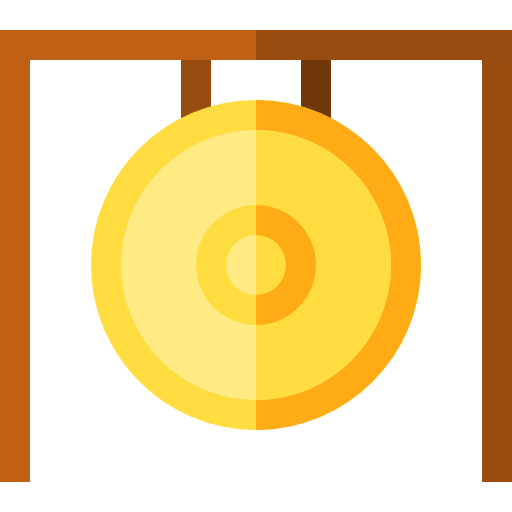 Gong Basic Straight Flat icon