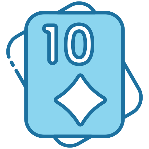 Ten of diamonds Generic Blue icon