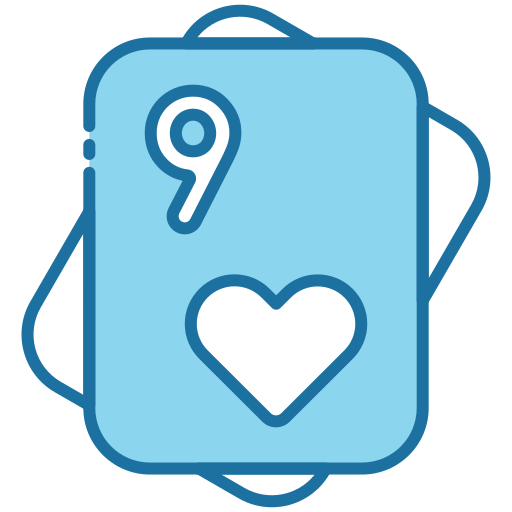 Nine of hearts Generic Blue icon