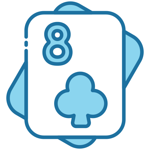 Eight of clubs Generic Blue icon