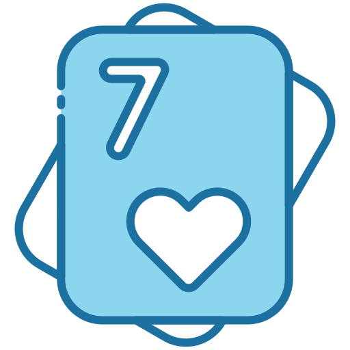 Seven of hearts Generic Blue icon