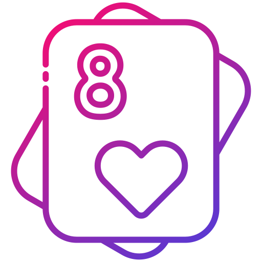 Eight of hearts Generic Gradient icon