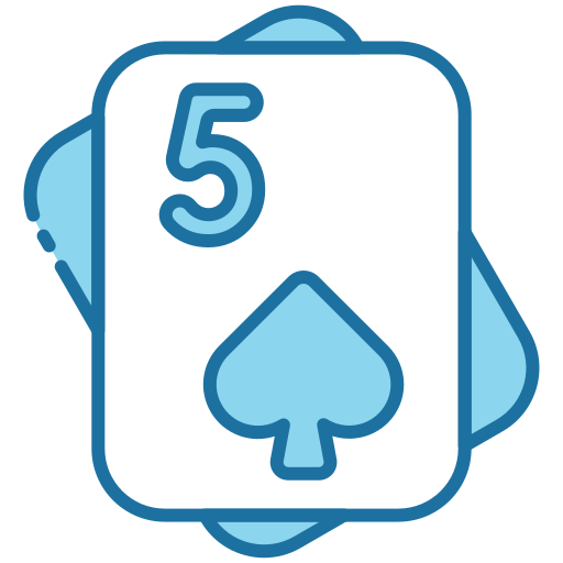 5개의 스페이드 Generic Blue icon