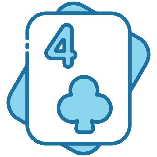 네 개의 클럽 Generic Blue icon