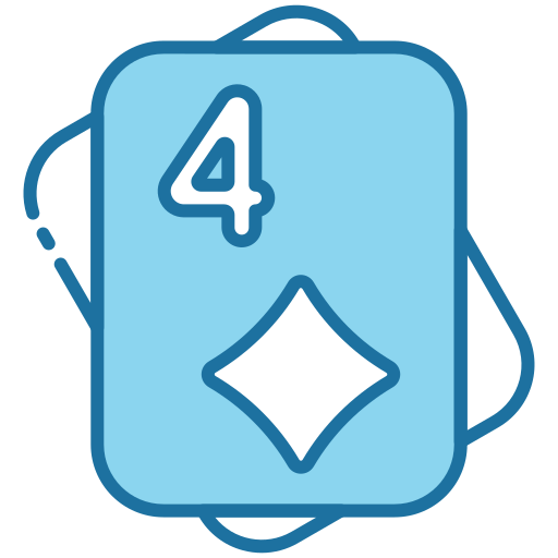 Four of diamonds Generic Blue icon