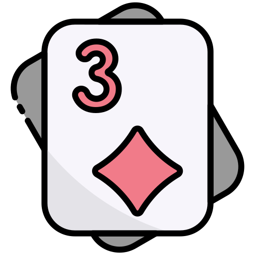Three of diamonds Generic Outline Color icon