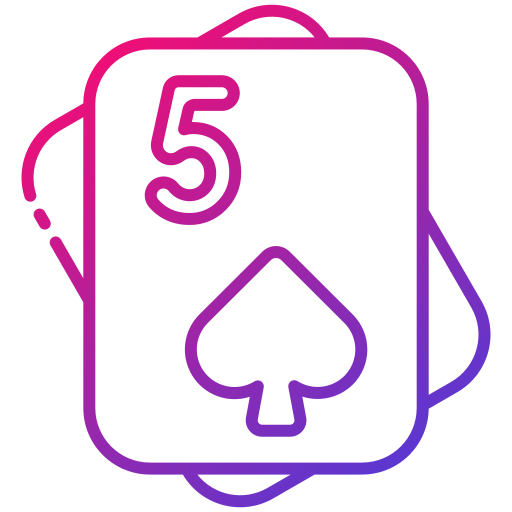 Five of spades Generic Gradient icon