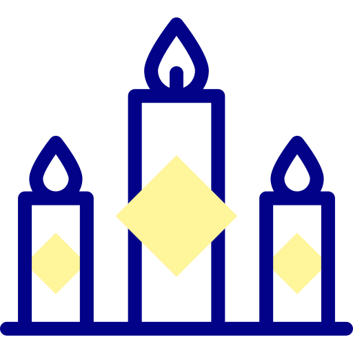 Świece Detailed Mixed Lineal color ikona