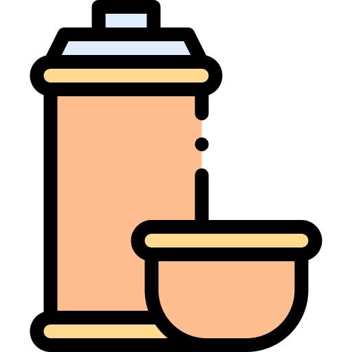 thermosflasche Detailed Rounded Lineal color icon