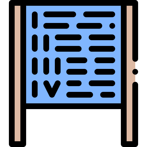 지침 Detailed Rounded Lineal color icon