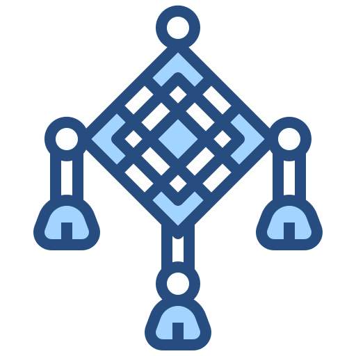 Chinese knot Generic Blue icon