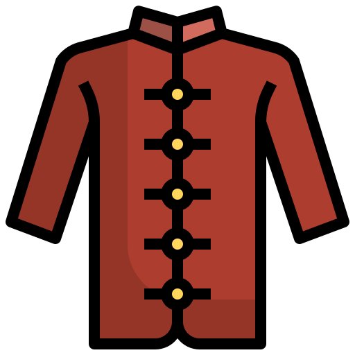 abrigo Generic Outline Color icono