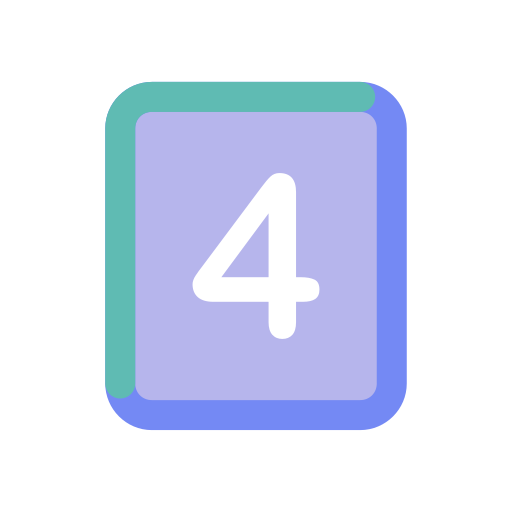 4番 Generic Flat icon