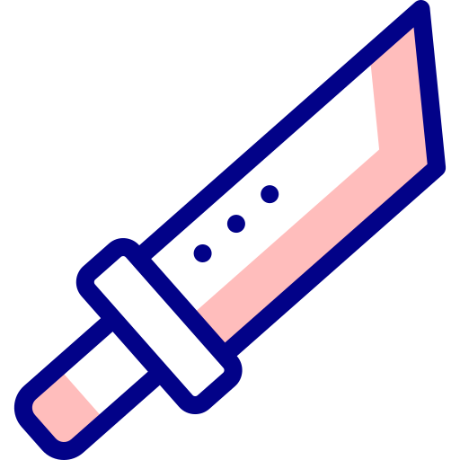 espada Detailed Mixed Lineal color icono