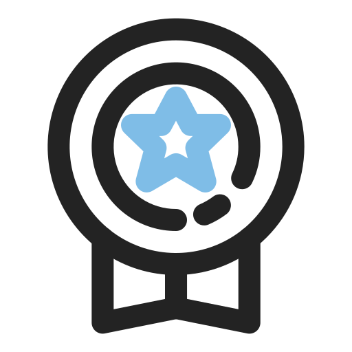 Award Generic Outline Color icon