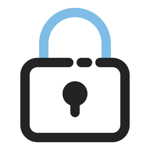 Padlock Generic Outline Color icon