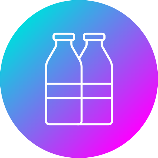 bottiglia di latte Generic Flat Gradient icona