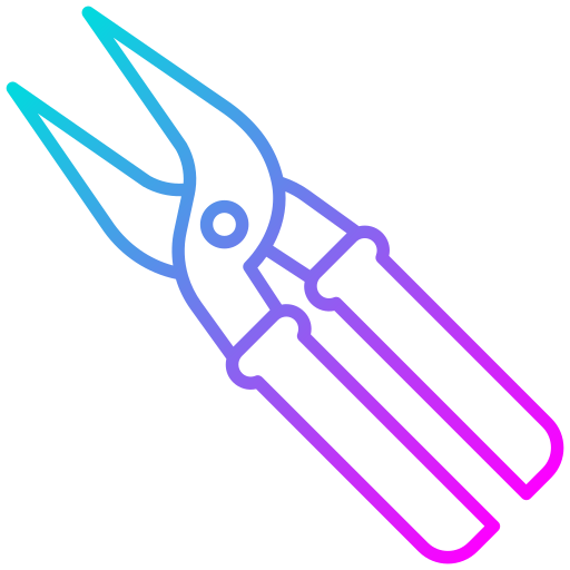 Pruning shears Generic Gradient icon