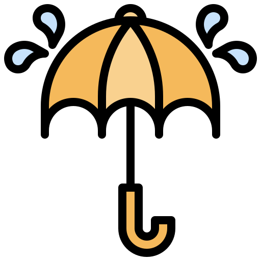 paraguas Surang Lineal Color icono