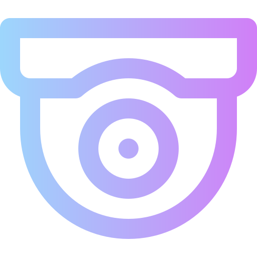 cámara de seguridad Super Basic Rounded Gradient icono