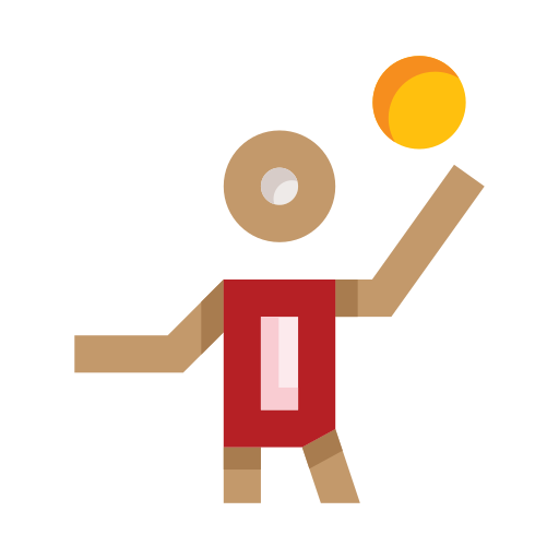 jugador de voleibol edt.im Lineal color icono