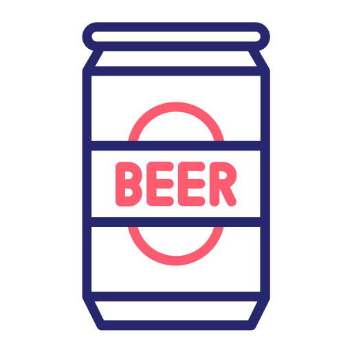 latas de cerveza Generic Outline Color icono