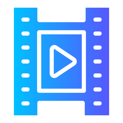 film Generic Flat Gradient icon