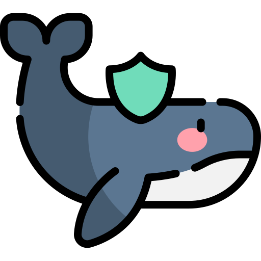 鯨 Kawaii Lineal color icon