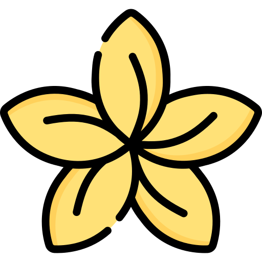 frangipani Special Lineal color icono