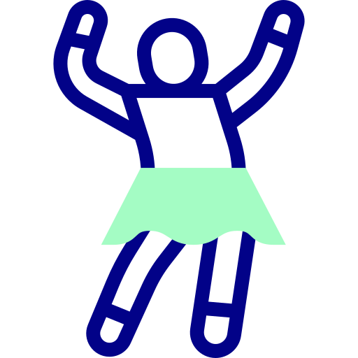 ダンス Detailed Mixed Lineal color icon