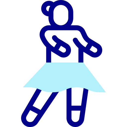 bailando Detailed Mixed Lineal color icono