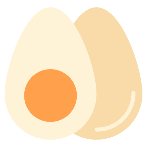 huevo duro Good Ware Flat icono