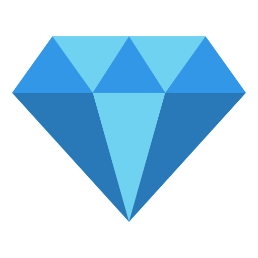 diamant Iconixar Flat Icône