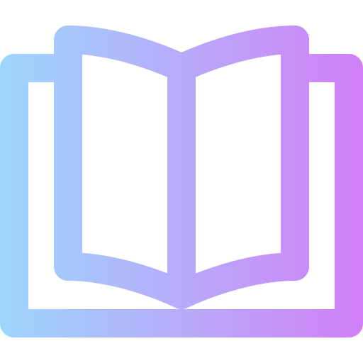 offenes buch Super Basic Rounded Gradient icon