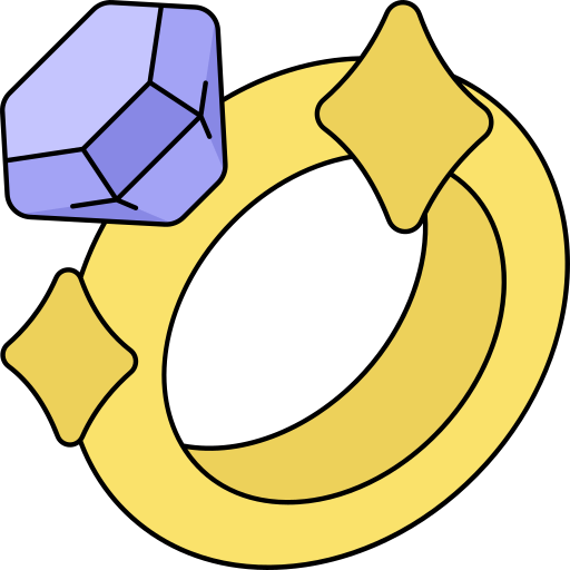 anillo Generic Thin Outline Color icono
