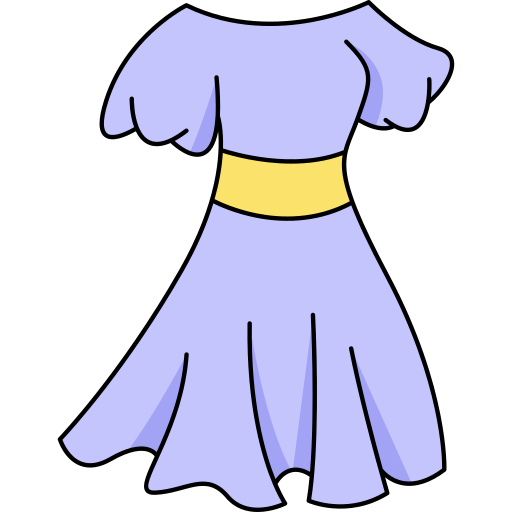 ドレス Generic Thin Outline Color icon