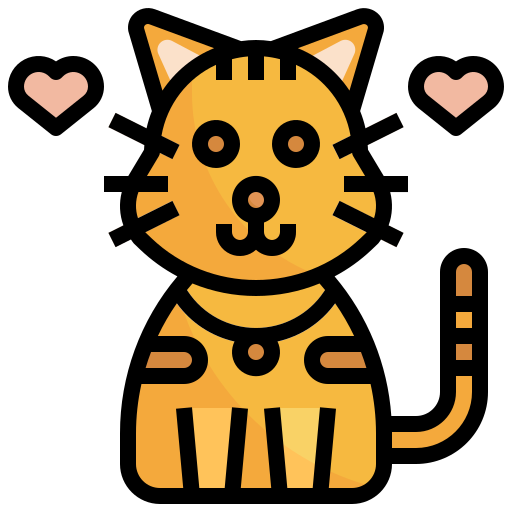 gato Surang Lineal Color icono