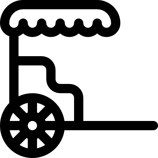 마차 Basic Rounded Lineal icon