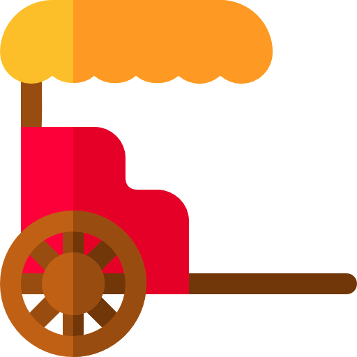 Carriage Basic Rounded Flat icon