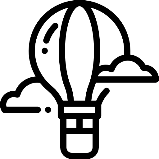 globo aerostático Detailed Rounded Lineal icono