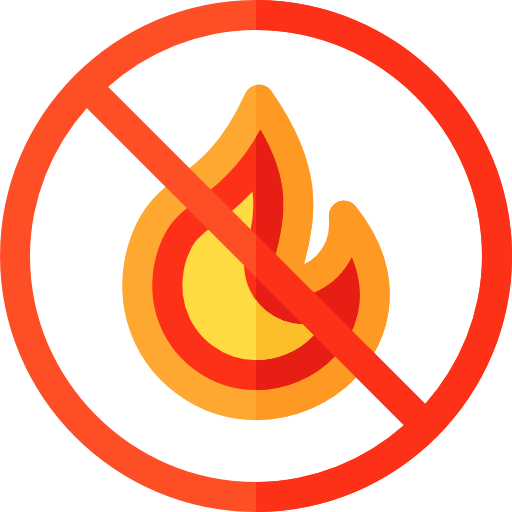 No fire Basic Rounded Flat icon