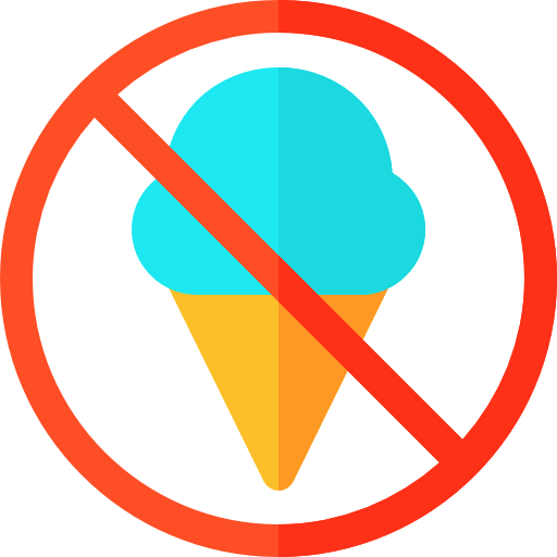 No ice cream Basic Rounded Flat icon