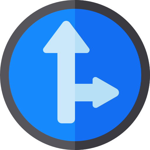 Дорожный знак Basic Rounded Flat иконка