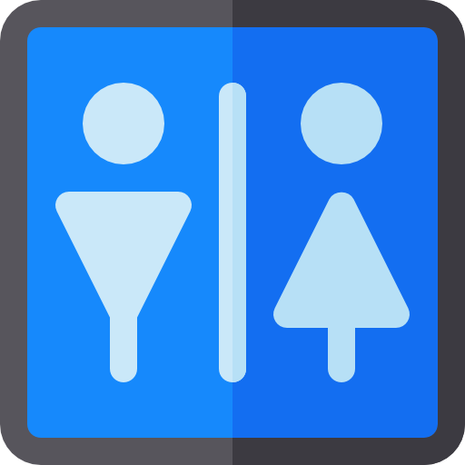 Toilet Basic Rounded Flat icon