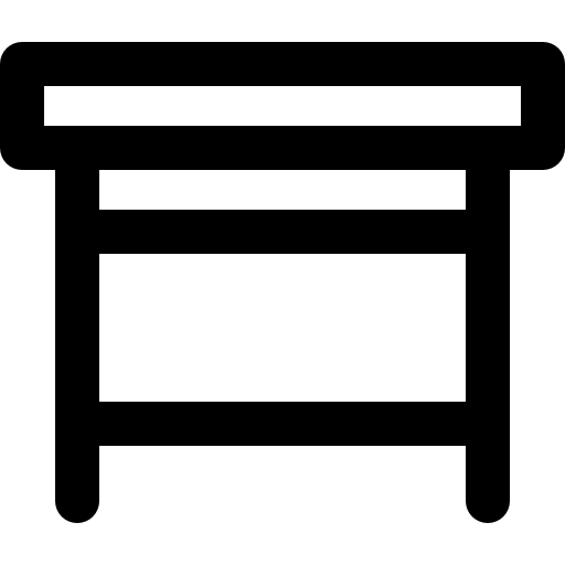 mesa Super Basic Rounded Lineal icono