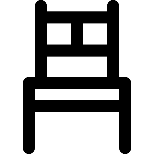 silla Super Basic Rounded Lineal icono