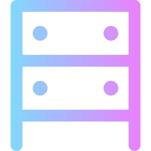 Drawer Super Basic Rounded Gradient icon