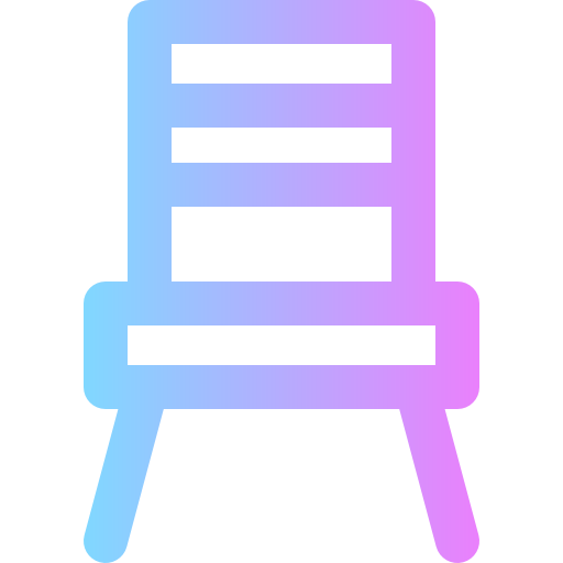 Dining chair Super Basic Rounded Gradient icon