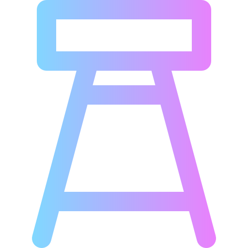 Stool Super Basic Rounded Gradient icon